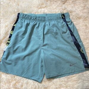 Nike Teal Athletic Shorts with Side‎ Patterns